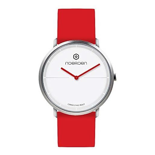 NOERDEN life2 - rosso - silicone - smart watch ibrido - 38mm