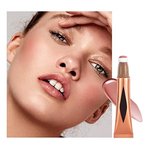 Lucoss blush make up - liquid blush viso stick lunga durata impermeabile e dall'aspetto naturale, non appiccicoso, fard make up liquido