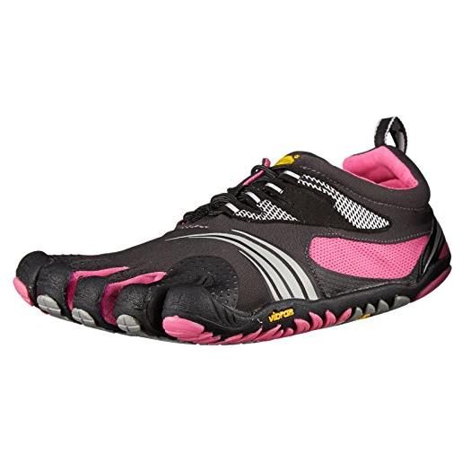 Vibram five fingers kmd sport ls, scarpe da arrampicata donna, nero (grey/black/pink), 36.5 eu