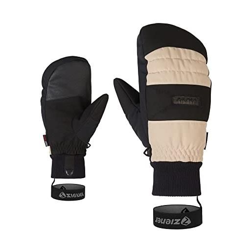 Ziener gendon - guanti da sci da uomo, per sport invernali, traspiranti, impermeabili, alla moda, anacardi, taglia 42