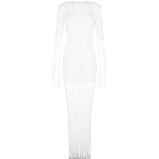 Dion Lee abito lungo reef - bianco