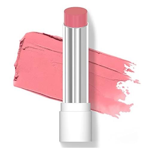 Wet n Wild rose comforting, creamy vibrant lip color, rosehip oil and vitamin e enriched formula, buidable color, biscotti mommy shade