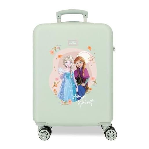Disney valigia da cabina Disney strong spirit green 38x55x20 cm abs rigido con combinazione laterale 34l 2 kg 4 doppie ruote bagaglio a mano