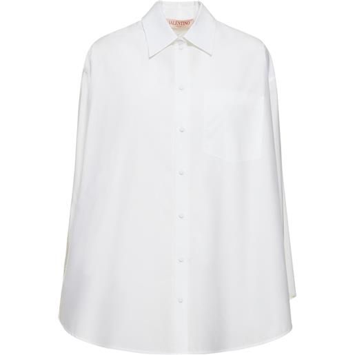 VALENTINO camicia oversize in popeline di cotone