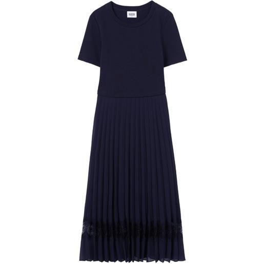 Claudie Pierlot abito bi-material - blu
