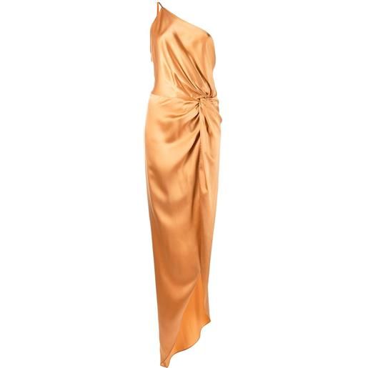 Michelle Mason abito da sera monospalla - arancione