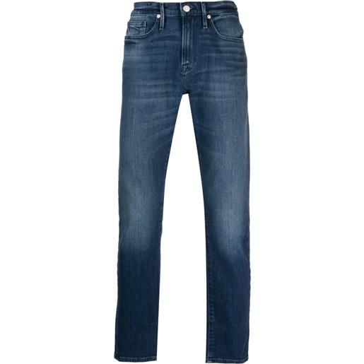 FRAME jeans slim a vita bassa - blu