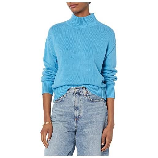Amazon Aware pullover dalla vestibilità comoda (taglie forti disponibili) donna, blu turchese, l