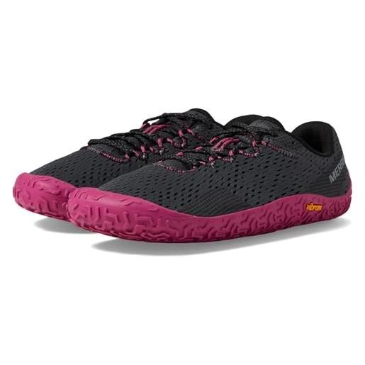 Merrell guanto vapor 6, scarpe da ginnastica donna, granito fucsia, 36 eu