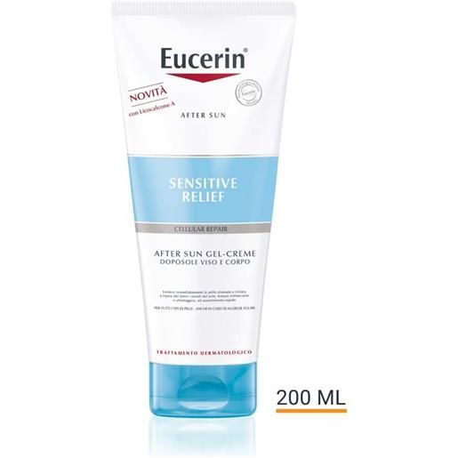Eucerin Sole eucerin sensitive relief after sun gel crema doposole viso e corpo, 200ml