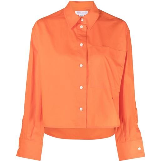 Victoria Beckham camicia crop - arancione