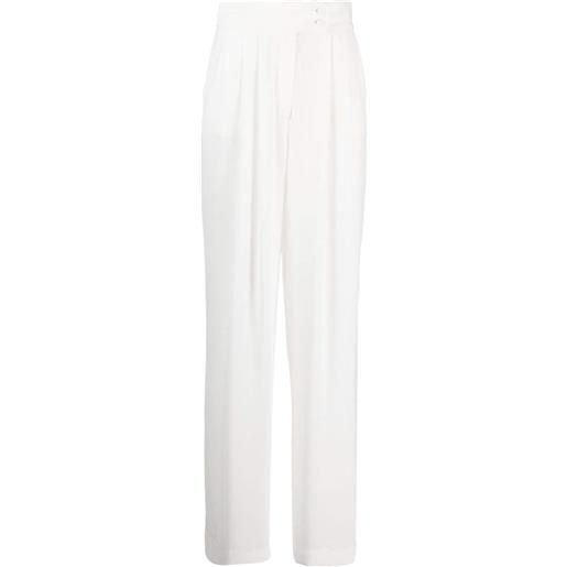 STYLAND pantaloni a vita alta - bianco