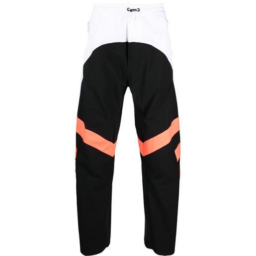Dsquared2 pantaloni sportivi con design color-block - nero