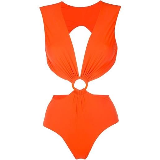 Clube Bossa costume intero isaacs con cut-out - arancione