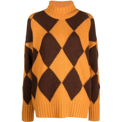 La DoubleJ maglione a collo alto - giallo