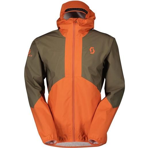 Scott explorair light dryo 2.5l full zip rain jacket arancione s uomo
