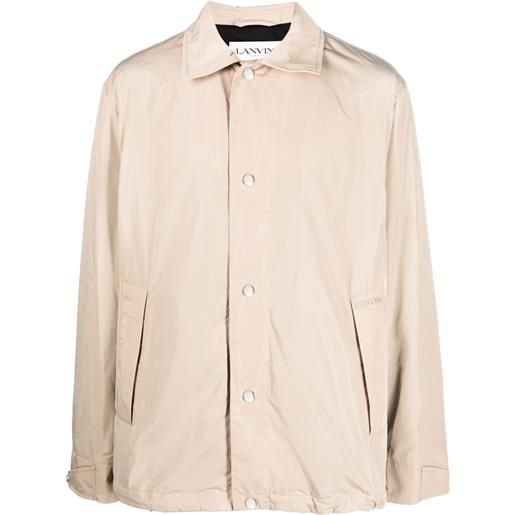 Lanvin giacca-camicia con ricamo - toni neutri