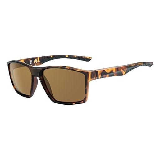 ICECUBE occhiali da sole polarizzati per uomo e donna, protezione uv400, antiscivolo, leggeri, matte black, large