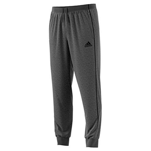 Adidas core18 sw pnty, pantaloni bambino, grigio scuro heather/nero, 140