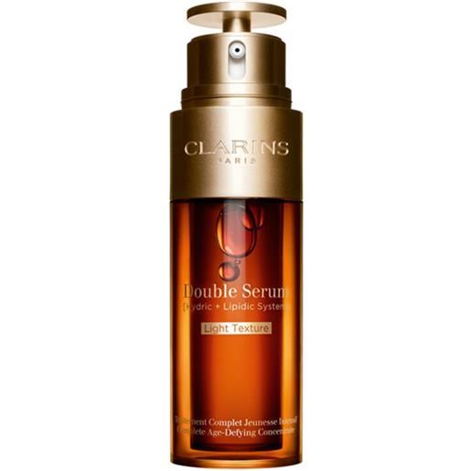 Clarins double serum light texture 50ml siero viso effetto globale, siero viso antirughe