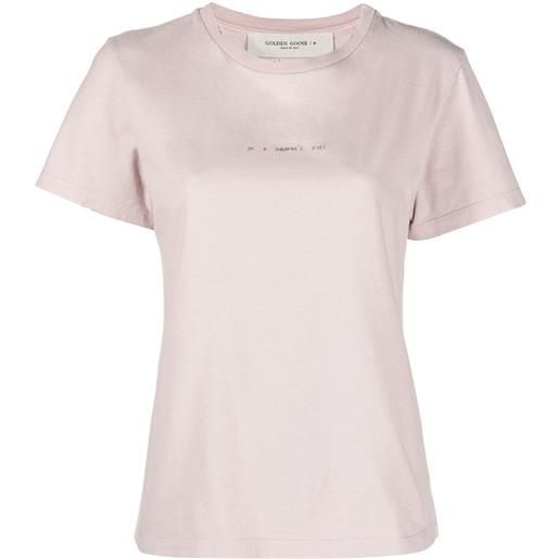 Golden Goose t-shirt con stampa - rosa