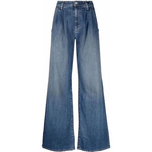 Nili Lotan jeans a gamba ampia - blu