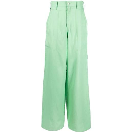 Stella McCartney pantaloni a gamba ampia - verde