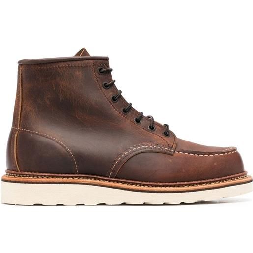 Red Wing Shoes stivali heritage work moc toe 1907 - marrone