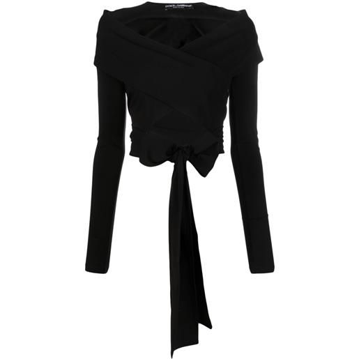 Dolce & Gabbana top a portafoglio con dettaglio cut-out - nero