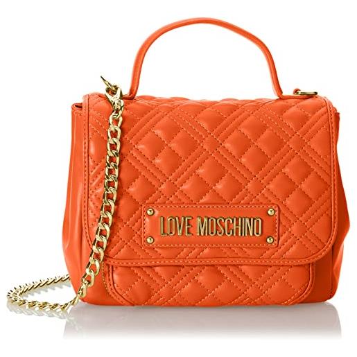 Love Moschino jc4010pp1gla0, borsa a mano, donna, arancio, taglia unica