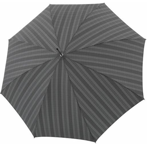 Doppler Manufaktur ombrello a bastone con manico in castagno brittany 93 cm grigio