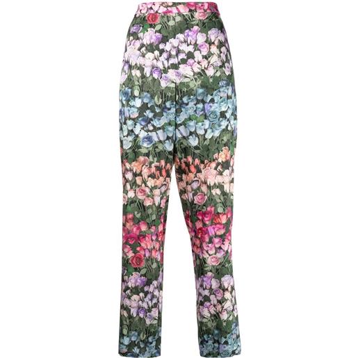 Fleur Du Mal pantaloni con stampa - rosa