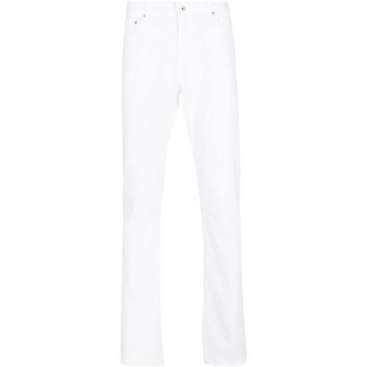 AG Jeans jeans dritti con applicazione logo - bianco