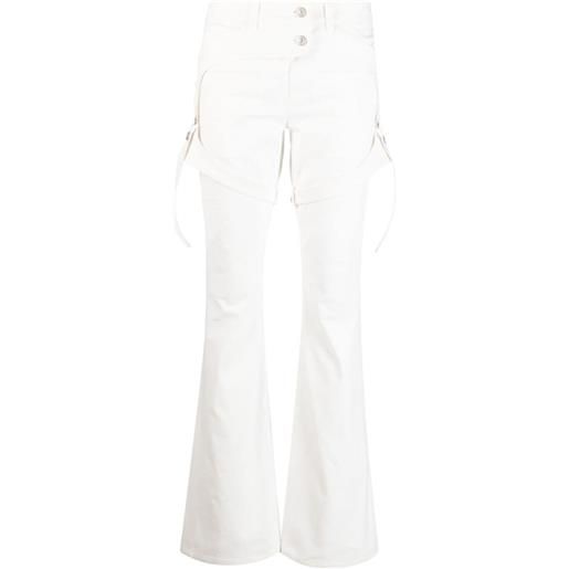 Courrèges pantaloni dritti - bianco