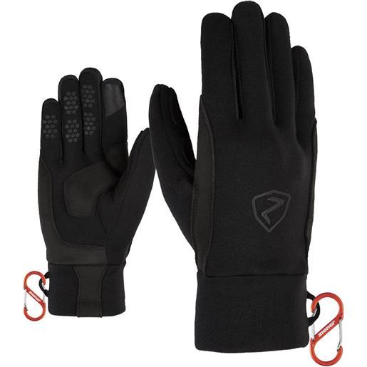 Ziener gusty touch glove black - guanto sci alpinismo