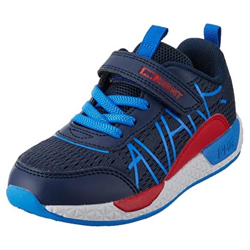 Primigi b&g mega, scarpe da ginnastica, blu/rosso (navy/red), 24 eu