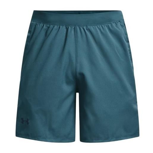 UNDER ARMOUR pantaloncini launch 7in graphic uomo static blue/lime surge