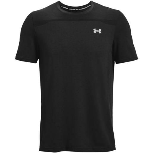 UNDER ARMOUR t-shirt seamless uomo black/mod gray