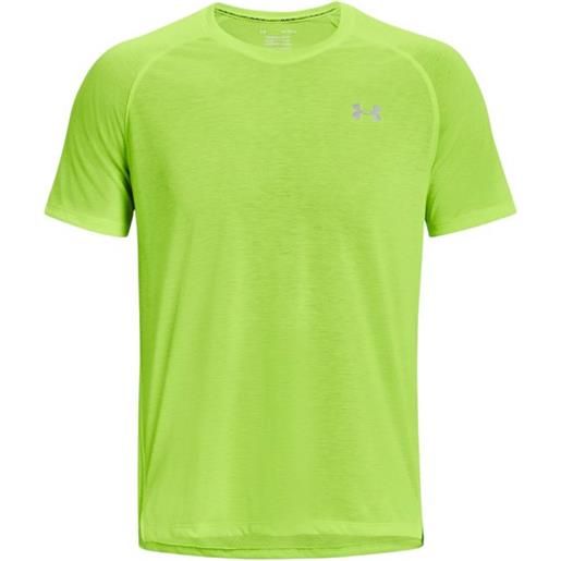 UNDER ARMOUR t-shirt streaker run uomo lime surge/reflective