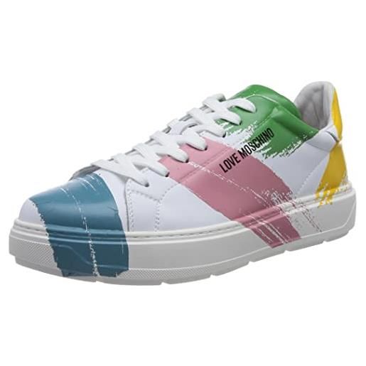 Love Moschino ja15294g1gib2, sneaker, donna, multicolore, 39 eu