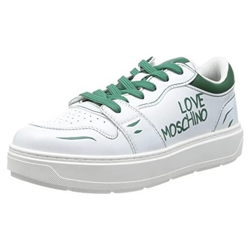 Love Moschino ja15254g1giaa, sneaker, donna, bianco, 38 eu
