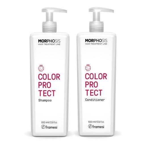 Framesi morphosis color protect kit shampoo 1000 ml + conditioner 1000 ml