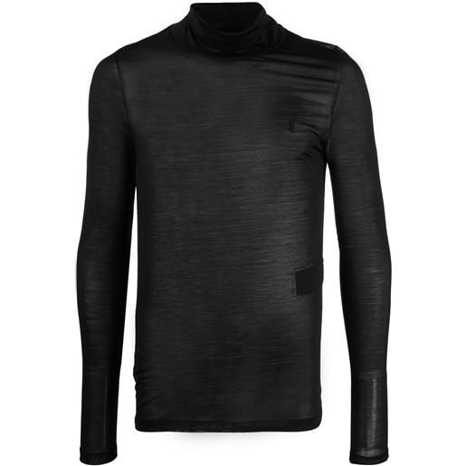 Saint Laurent maglione con monogramma - nero
