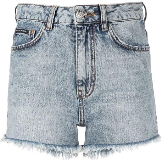 Philipp Plein shorts con decorazione - blu