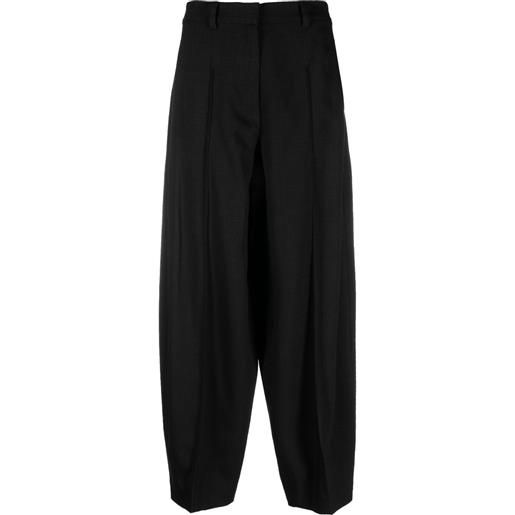 Stella McCartney pantaloni sartoriali con pieghe - nero