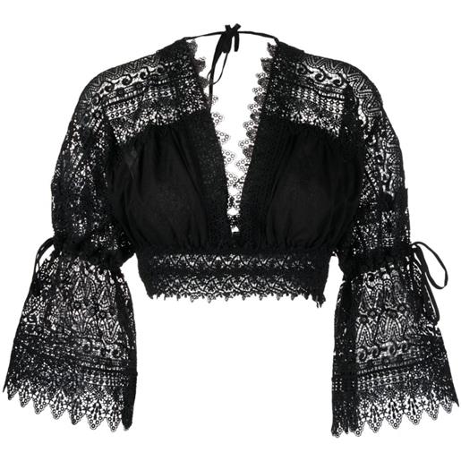 Charo Ruiz Ibiza blusa crop - nero