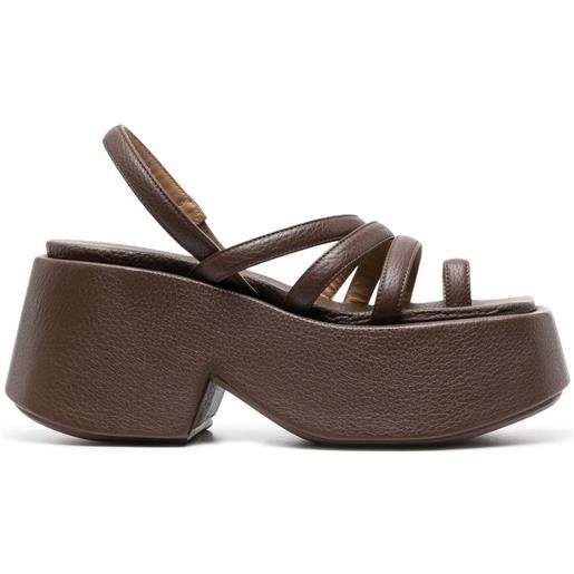 Marsèll sandali con cinturino posteriore - marrone