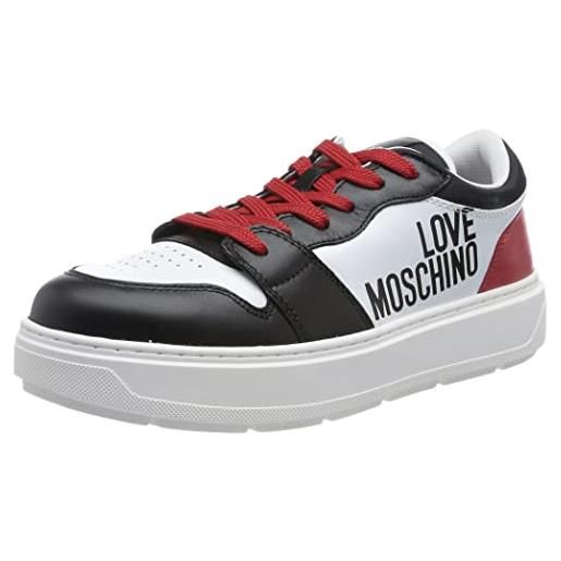 Love Moschino ja15274g1giab, sneaker, donna, bianco, 37 eu