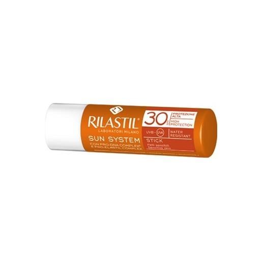 Rilastil sun system photo protection terapy stick transparente ad alta protezione spf30 4 ml