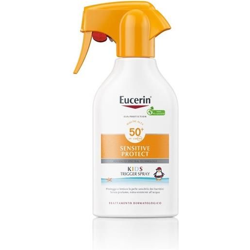 Eucerin sensitive protect kids sun spray spf50+ protezione solare 300 ml
